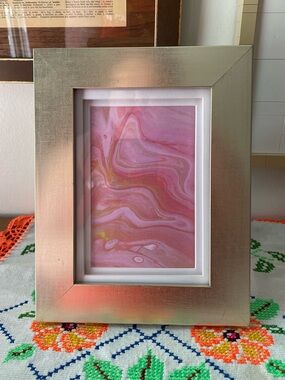 Champaign Gold Frame with White Double  Mat  5x7